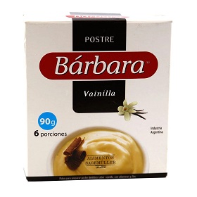 postre vainilla barbara 90 gr