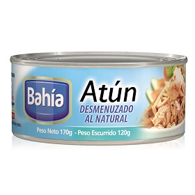 atun desmenuzado natural bahia 170 gr