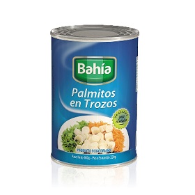 palmitos e/trozos bahia 400 gr
