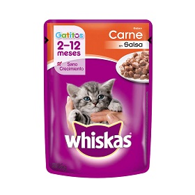 alim.gatos carne d/pack whiskas 85 gr