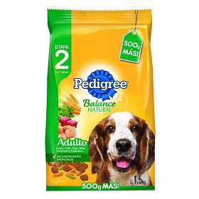 alim.p/perros adulto pedigree 1500 gr