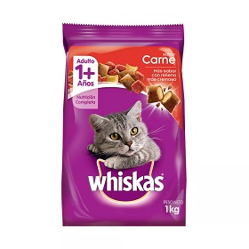alim.gatos carne whiskas 1 kg