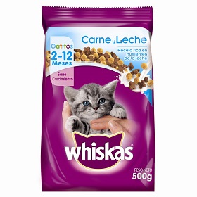 alim.gatos carne y leche whiskas 500 gr