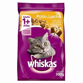 alim.gatos pollo y leche whiskas 500 gr