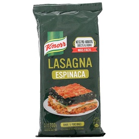 lasagna espinaca knorr 200 gr