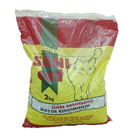 piedritas absorbentes p/gatos sani cat 2 kg
