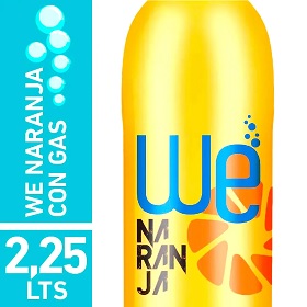 agua sab.naranja c/gas we by ser 2225 ml