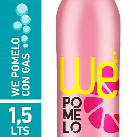 agua sab.pomelo rosado c/gas we by ser 1500 ml
