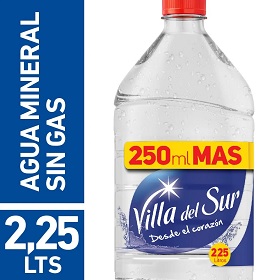 agua mineral s/gas v/del sur 2250 ml