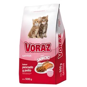 alim.gatos pescado voraz 500 gr