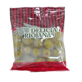 aceitunas rellenas c/morron delicias rioja 100 gr